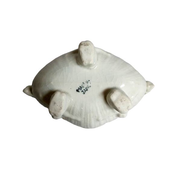 VTG Victorian Cherub Candle Holder White Majolica Pottery Angels Holiday Decor - Picture 7 of 16